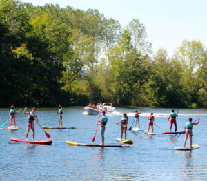 Paddle sur l'Yonne avec la vallée de l'Yonne à Armeau